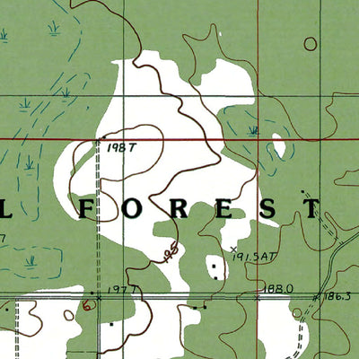Western Michigan University MI-Ogontz: Authoritative US Topos 1985 digital map