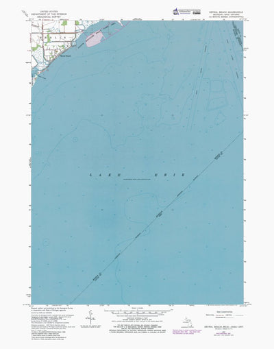 Western Michigan University MI-OH-ONT Estral Beach: Authoritative US Topos 1967 digital map