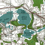 Western Michigan University MI-Onsted: Authoritative US Topos 1980 digital map