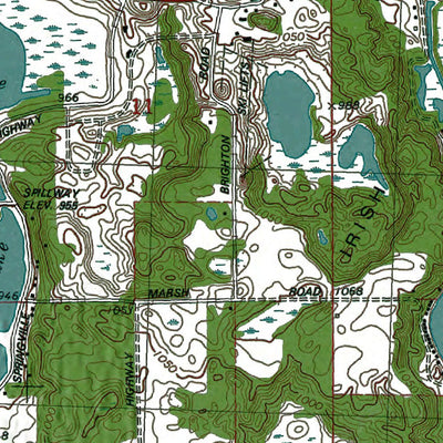 Western Michigan University MI-Onsted: Authoritative US Topos 1980 digital map