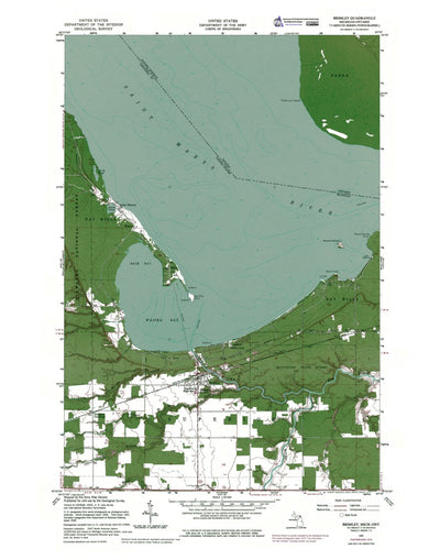 Western Michigan University MI-ONT-Brimley: Authoritative US Topos 1951 digital map