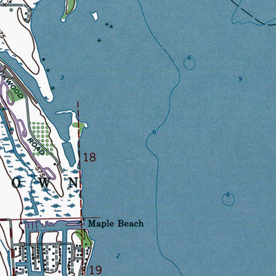Western Michigan University MI-ONT-Rockwood: Authoritative US Topos 1967 digital map
