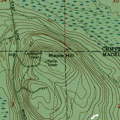 Western Michigan University MI-Ozark NE: Authoritative US Topos 1964 digital map