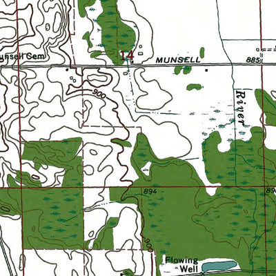 Western Michigan University MI-Parkers Corners: Authoritative US Topos 1973 digital map