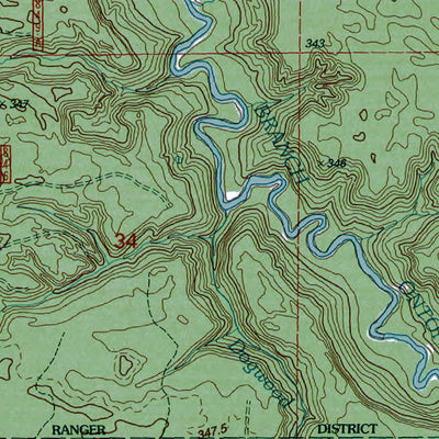 Western Michigan University MI-Paynesville: Authoritative US Topos 1999 digital map