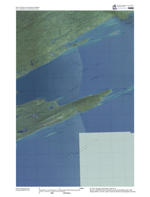 Western Michigan University MI-Point Houghton: GeoChange 1955-2012 digital map