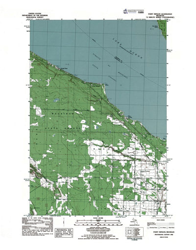 Western Michigan University MI-Point Nipigon: Authoritative US Topos 1982 digital map