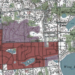 Western Michigan University MI-Pontiac South: Authoritative US Topos 1997 digital map