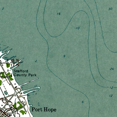 Western Michigan University MI-Port Hope: Authoritative US Topos 1970 digital map