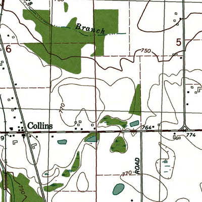 Western Michigan University MI-Portland North: Authoritative US Topos 1978 digital map