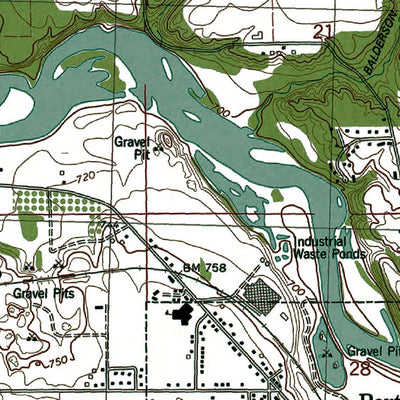 Western Michigan University MI-Portland North: Authoritative US Topos 1978 digital map