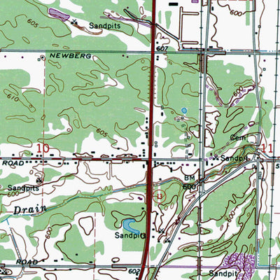 Western Michigan University MI-Princonning: Authoritative US Topos 1967 digital map