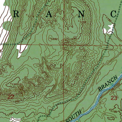 Western Michigan University MI-Roscommon North: Authoritative US Topos 1950 digital map