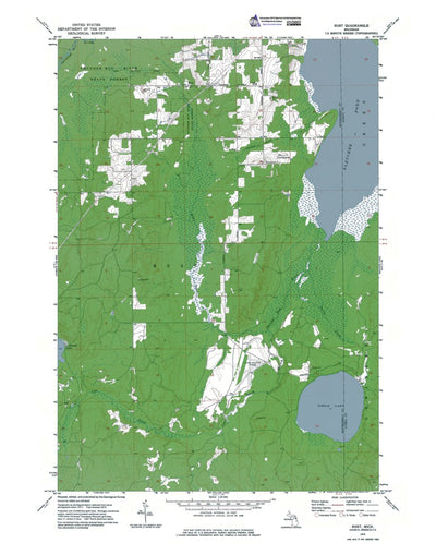 Western Michigan University MI-Rust: Authoritative US Topos 1972 digital map