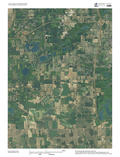 Western Michigan University MI-Schoolcraft NW: GeoChange 1965-2012 digital map