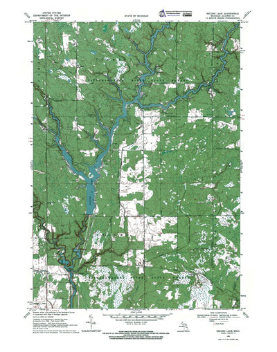 Western Michigan University MI-Secord Lake: Authoritative US Topos 1969 digital map