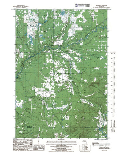 Western Michigan University MI-Sharon: Authoritative US Topos 1985 digital map