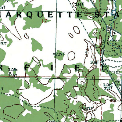 Western Michigan University MI-Sharon: Authoritative US Topos 1985 digital map