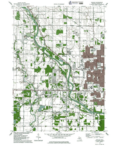 Western Michigan University MI-Shields: Authoritative US Topos 1975 digital map