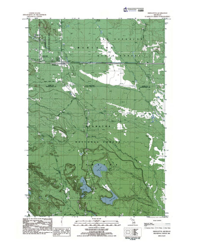 Western Michigan University MI-Shingleton: Authoritative US Topos 1983 digital map