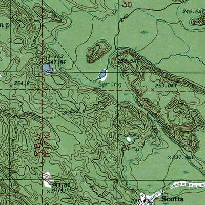Western Michigan University MI-Shingleton: Authoritative US Topos 1983 digital map