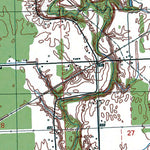 Western Michigan University MI-Smiths Creek: Authoritative US Topos 1991 digital map