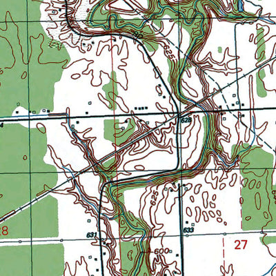 Western Michigan University MI-Smiths Creek: Authoritative US Topos 1991 digital map