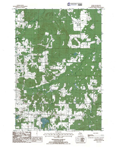 Western Michigan University MI-Sparr: Authoritative US Topos 1986 digital map