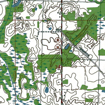 Western Michigan University MI-Springport: Authoritative US Topos 1981 digital map