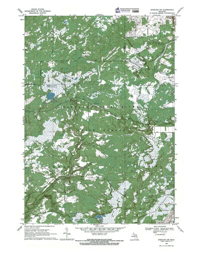Western Michigan University MI-Sterling SW: Authoritative US Topos 1968 digital map