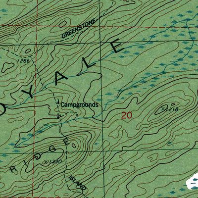 Western Michigan University MI-Sugar Mountain: Authoritative US Topos 1985 digital map