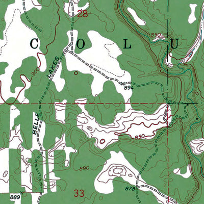 Western Michigan University MI-Tahquamenon Lakes: Authoritative US Topos 1972 digital map