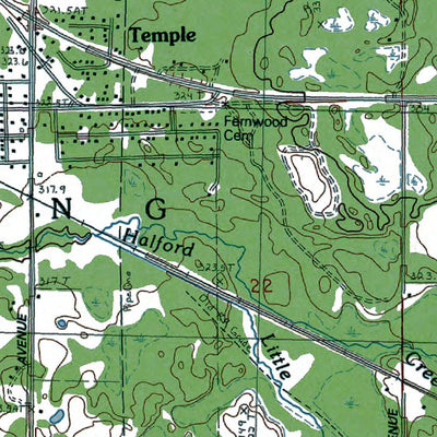 Western Michigan University MI-Temple: Authoritative US Topos 1983 digital map