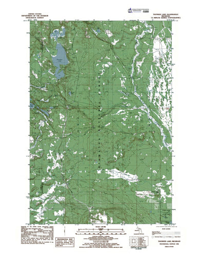 Western Michigan University MI-Thunder Lake: Authoritative US Topos 1983 digital map