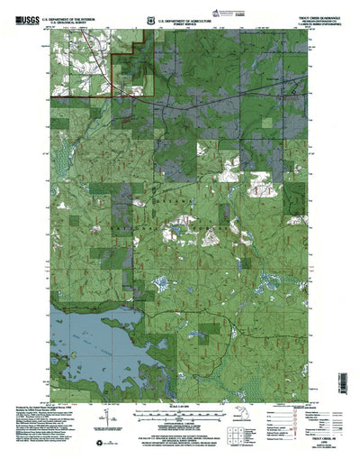 Western Michigan University MI-Trout Creek: Authoritative US Topos 1999 digital map