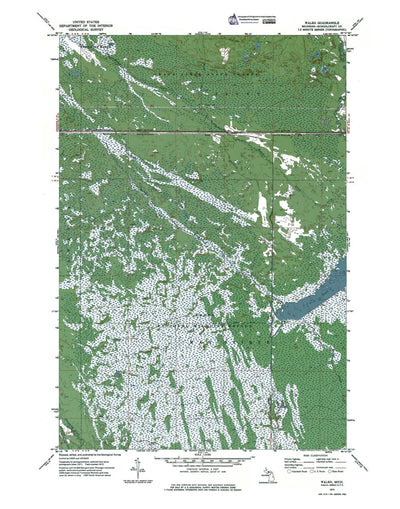 Western Michigan University MI-Walsh: Authoritative US Topos 1972 digital map
