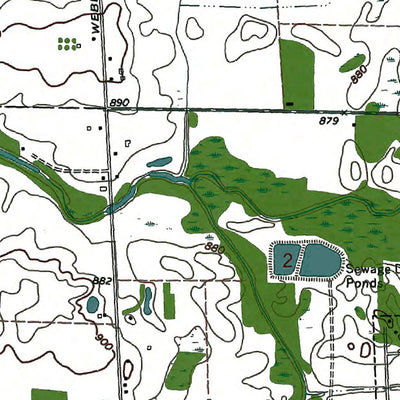 Western Michigan University MI-Webberville: Authoritative US Topos 1973 digital map