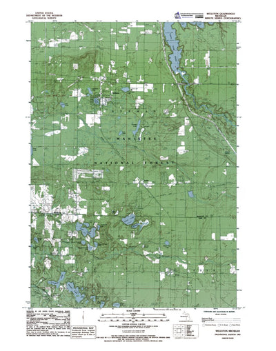 Western Michigan University MI-Wellston: Authoritative US Topos 1987 digital map