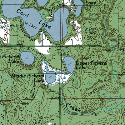 Western Michigan University MI-Wellston: Authoritative US Topos 1987 digital map