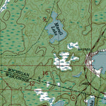 Western Michigan University MI-WI-Chaney Lake: Authoritative US Topos 1982 digital map
