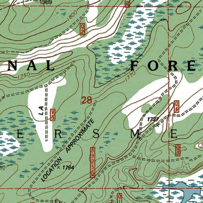Western Michigan University MI-WI-Imp Lake: Authoritative US Topos 1999 digital map