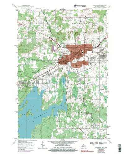 Western Michigan University MI-WI-Ironwood: Authoritative US Topos 1955 digital map