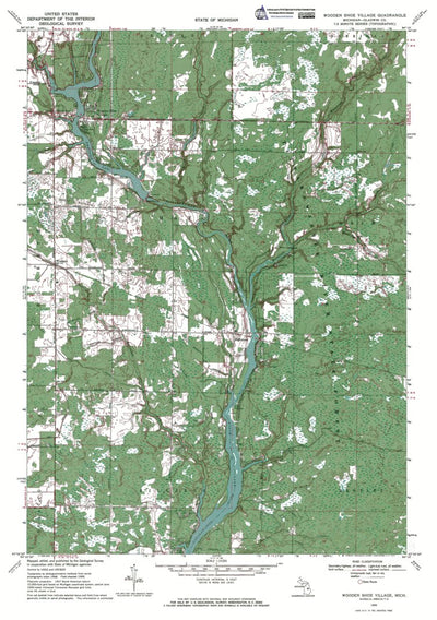 Western Michigan University MI-Wooden Shoe Village: Authoritative US Topos 1969 digital map