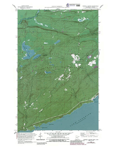 Western Michigan University MN ONT-Mineral Center: Authoritative US Topos 1959 digital map