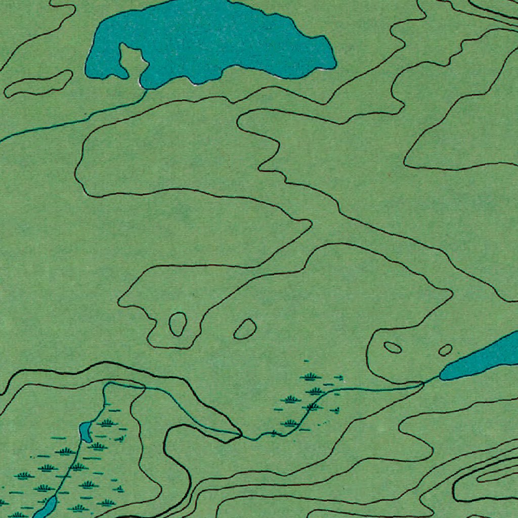 Fowl Point On Map MN-South Fowl Lake: Authoritative US Topos 1960 Map by Western Michigan ...