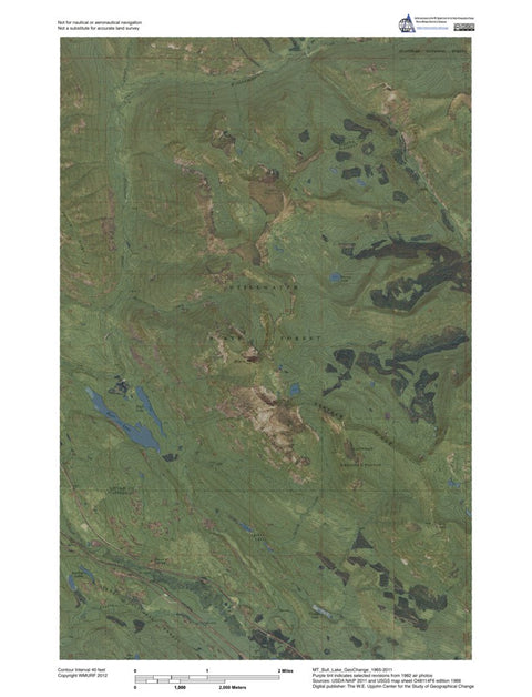 Western Michigan University MT-Bull Lake: GeoChange 1965-2011 digital map