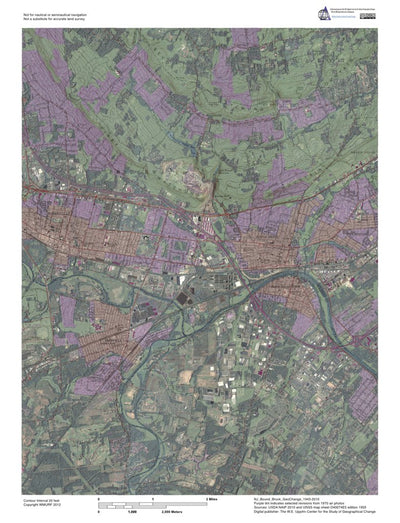Western Michigan University NJ-Bound Brook: GeoChange 1943-2010 digital map