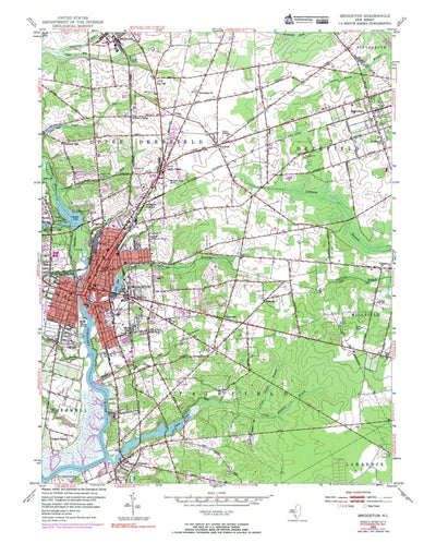 Western Michigan University NJ-Bridgeton: Authoritative US Topos 1953 digital map
