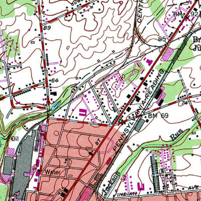 Western Michigan University NJ-Bridgeton: Authoritative US Topos 1953 digital map