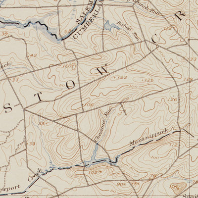 Western Michigan University NJ-DE-BAYSIDE: Authoritative US Topos Historic 1889 digital map
